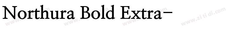 Northura Bold Extra字体转换